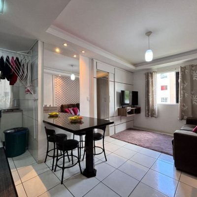 Apartamentos com 45m², 2 quartos, 1 garagem, no bairro Fundos em Biguaçu