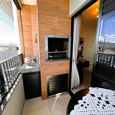 Apartamentos com 56m², 2 quartos, 1 garagem, no bairro Ponte Do Imaruim em Palhoça