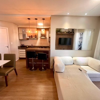 Apartamentos com 57m², 2 quartos, 1 garagem, no bairro Barreiros em São José